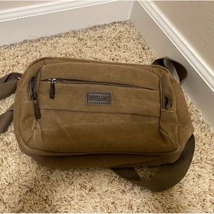 Men or women purse crossbody bag canvas